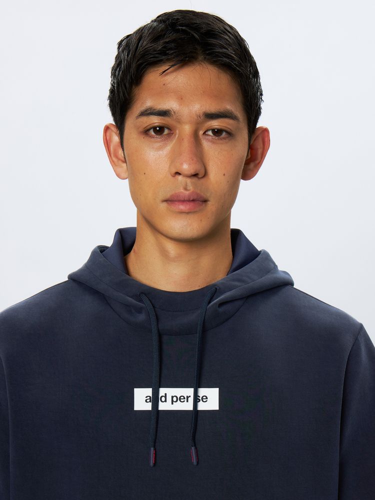 and per se(アンパスィ) ｜ショットスムーザースウェット半袖フーディーシャツ（メンズ）