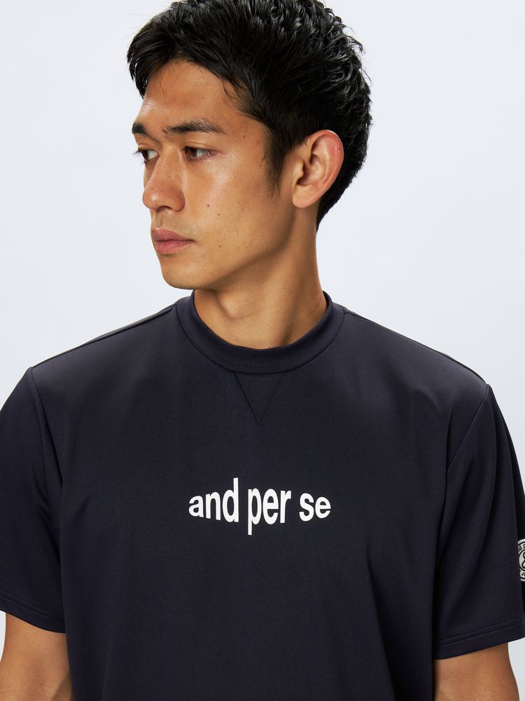 and per se(アンパスィ) ｜エアロスウェット半袖プルオーバー（メンズ）