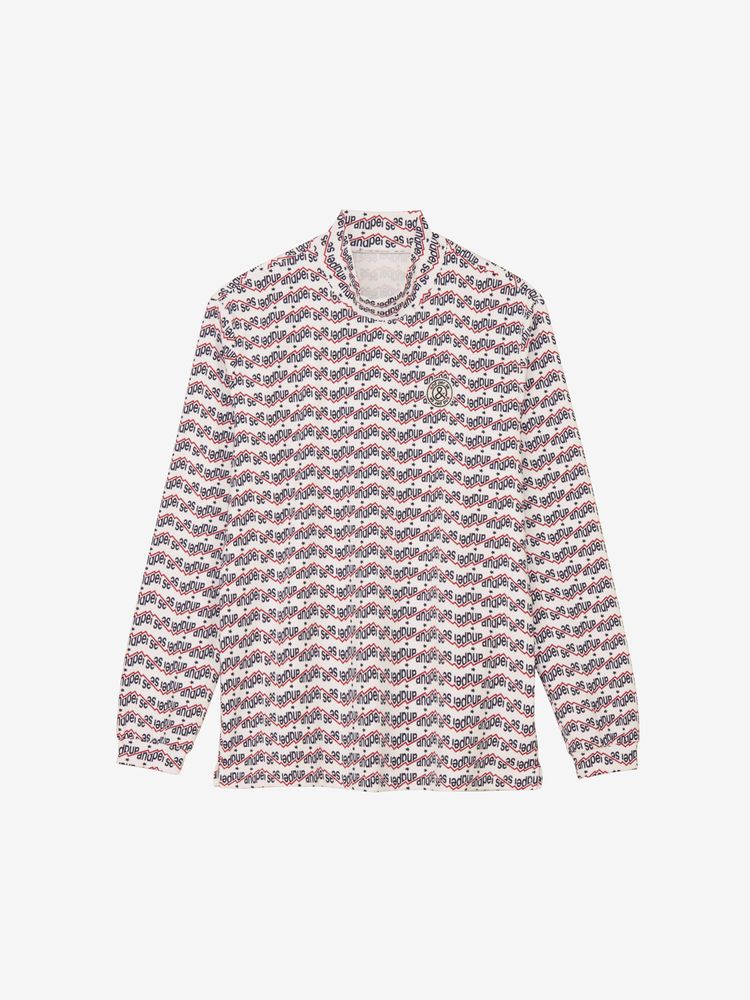 and per se(アンパスィ) ｜ショットスムーザープリント長袖モックネックシャツ（メンズ）