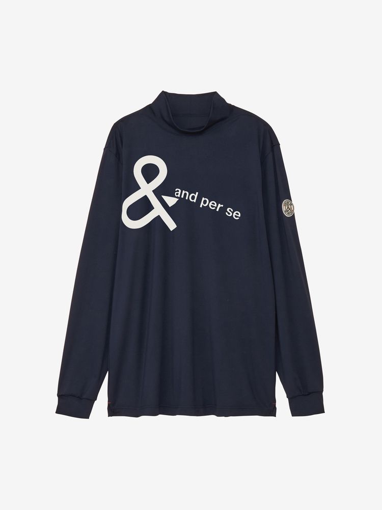 and per se長袖モックネックシャツ and per se アンパスィ モックネックシャツ 長袖 メンズ ゴルフ