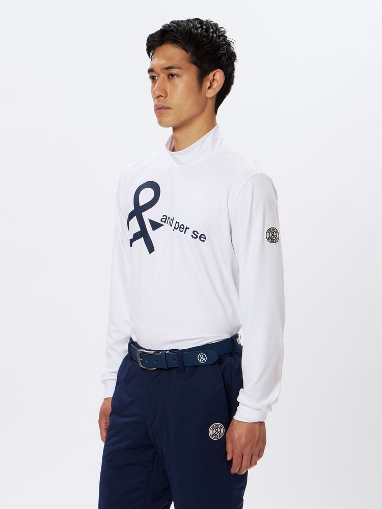 再再再値下げ新品　アンパスィ　モックネックМ　白ホワイト 新品 アンパスィ モックネック 白 ワイドシルエット - メルカリ