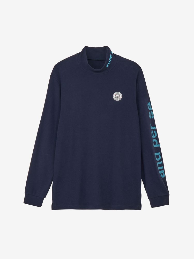 andperse ネイビー ハイネックシャツ andperse ネイビー ハイネックシャツ and per se アンパスィ