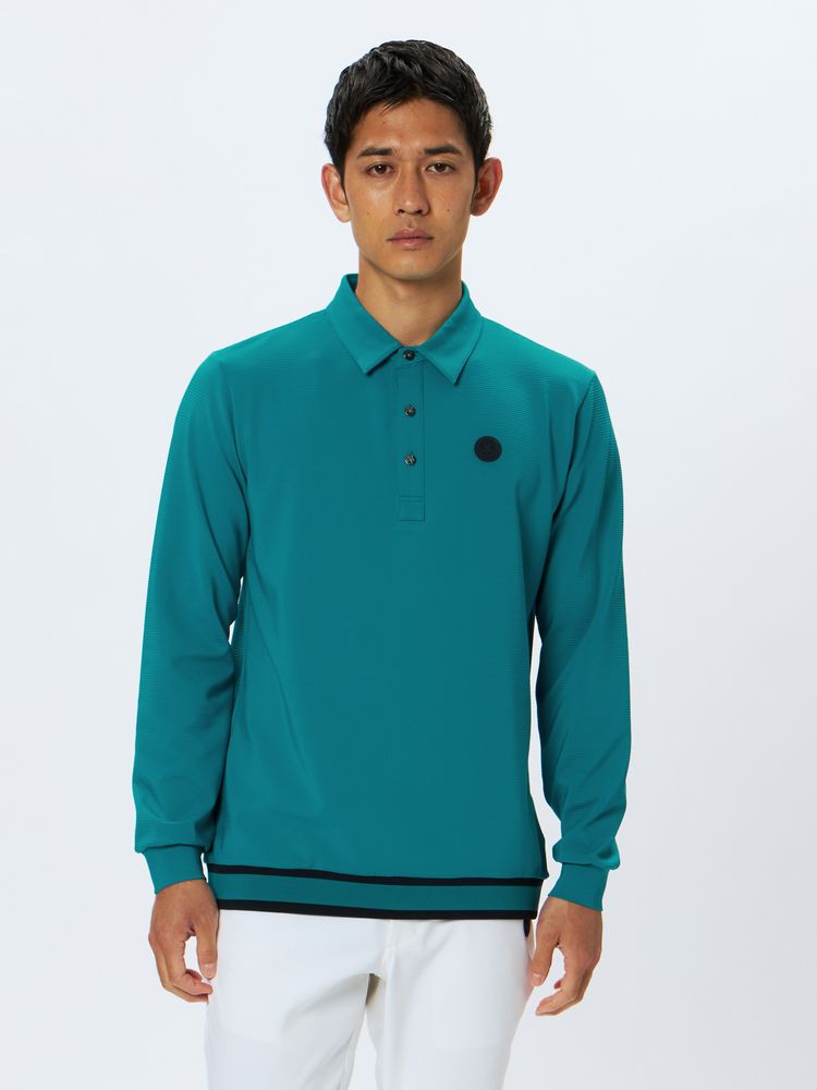 公式】4WAYリップル長袖ラインリブ使いシャツ（メンズ