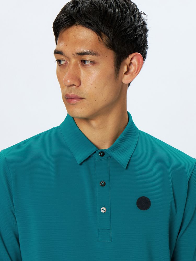 and per se(アンパスィ) ｜4WAYリップル長袖ラインリブ使いシャツ（メンズ）