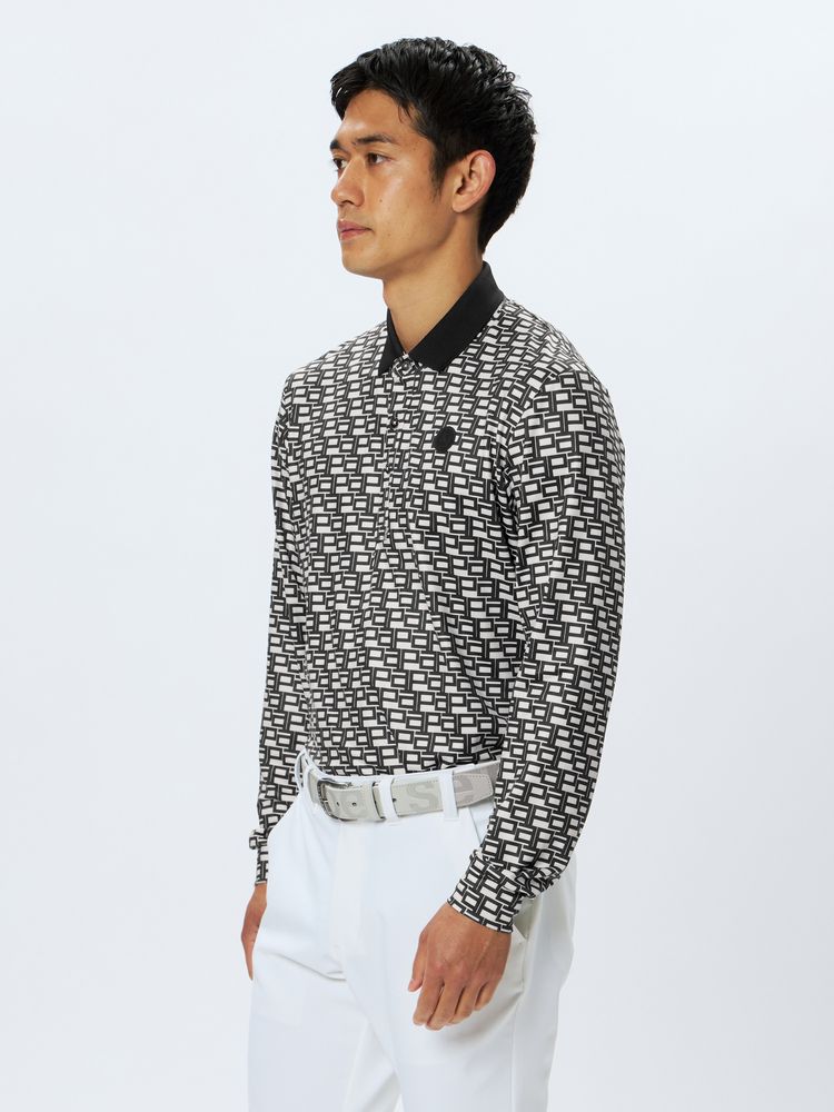 and per se(アンパスィ) ｜フラッフィープリンテッド長袖シャツ（メンズ）