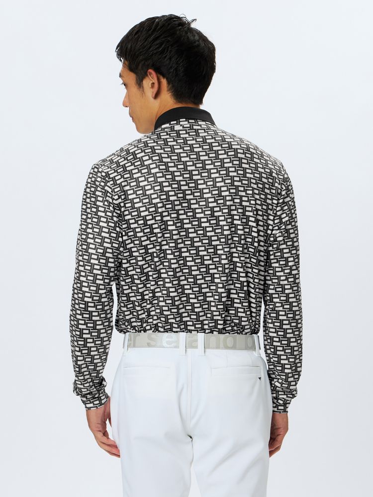 and per se(アンパスィ) ｜フラッフィープリンテッド長袖シャツ（メンズ）