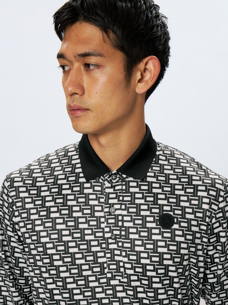 and per se(アンパスィ) ｜フラッフィープリンテッド長袖シャツ（メンズ）