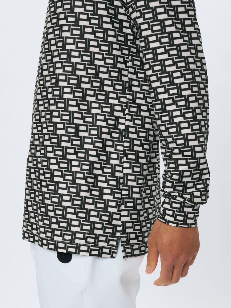 and per se(アンパスィ) ｜フラッフィープリンテッド長袖シャツ（メンズ）