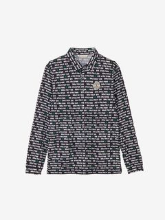 公式】ソルケアドットプリンテッド長袖シャツ（メンズ