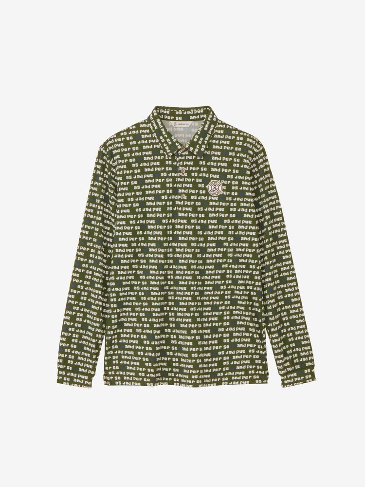 and per se(アンパスィ) ｜ソルケアドットプリンテッド長袖シャツ（メンズ）