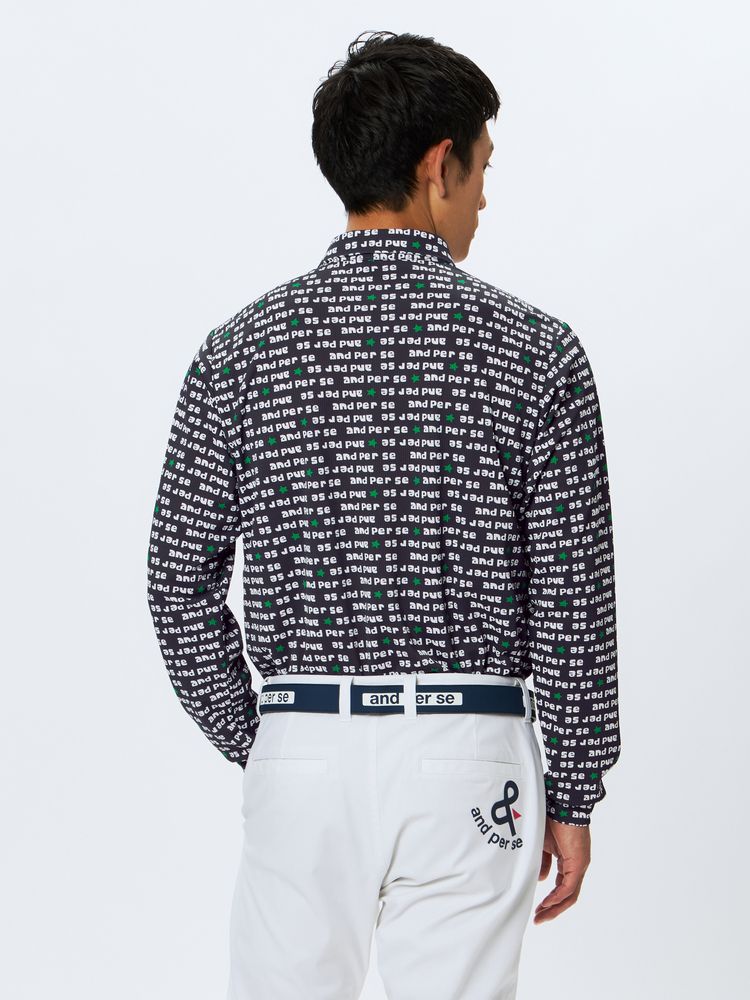 and per se(アンパスィ) ｜ソルケアドットプリンテッド長袖シャツ（メンズ）