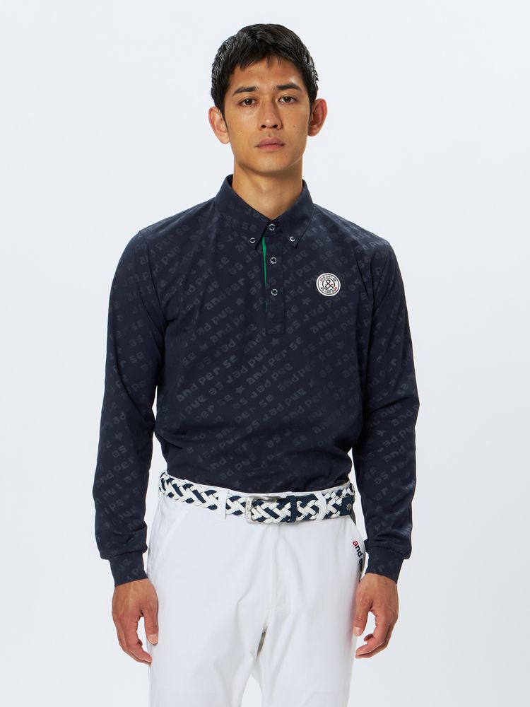 and per se(アンパスィ) ｜スイングドライエンボス長袖ボタンダウンシャツ（メンズ）