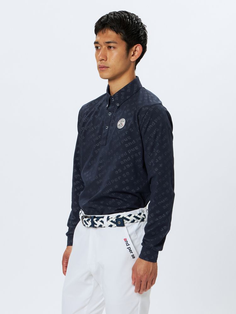 and per se(アンパスィ) ｜スイングドライエンボス長袖ボタンダウンシャツ（メンズ）