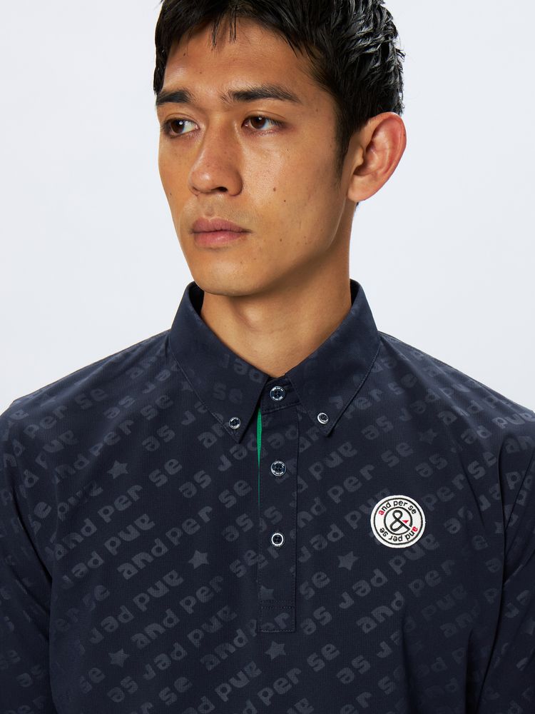 and per se(アンパスィ) ｜スイングドライエンボス長袖ボタンダウンシャツ（メンズ）