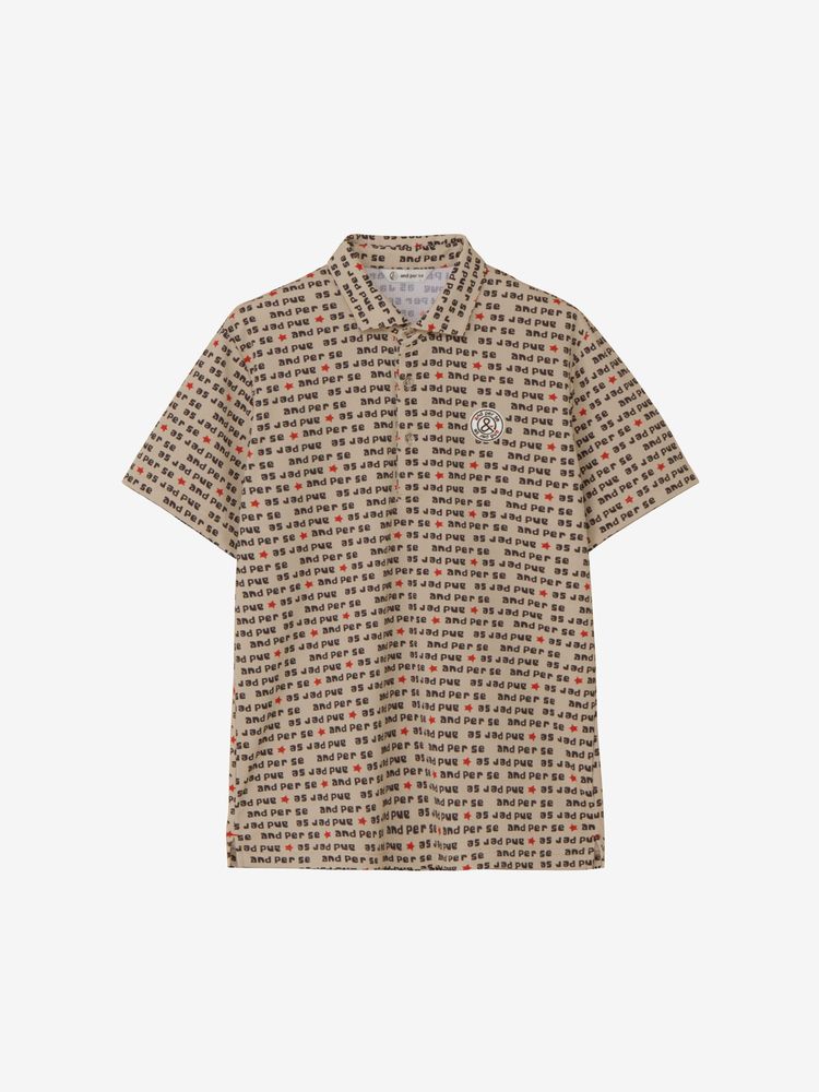 and per se(アンパスィ) ｜ソルケアドットプリンテッド半袖シャツ（メンズ）