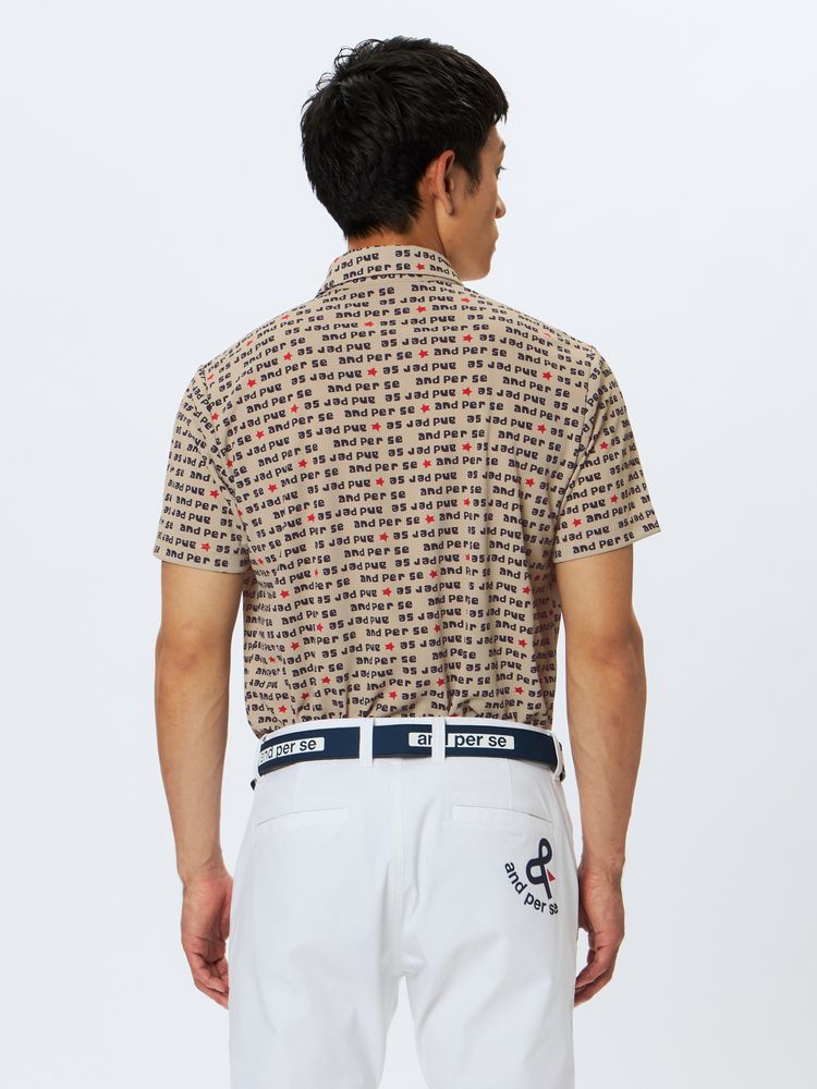 and per se(アンパスィ) ｜ソルケアドットプリンテッド半袖シャツ（メンズ）