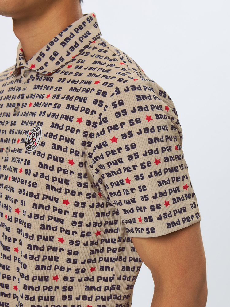 公式】ソルケアドットプリンテッド半袖シャツ（メンズ