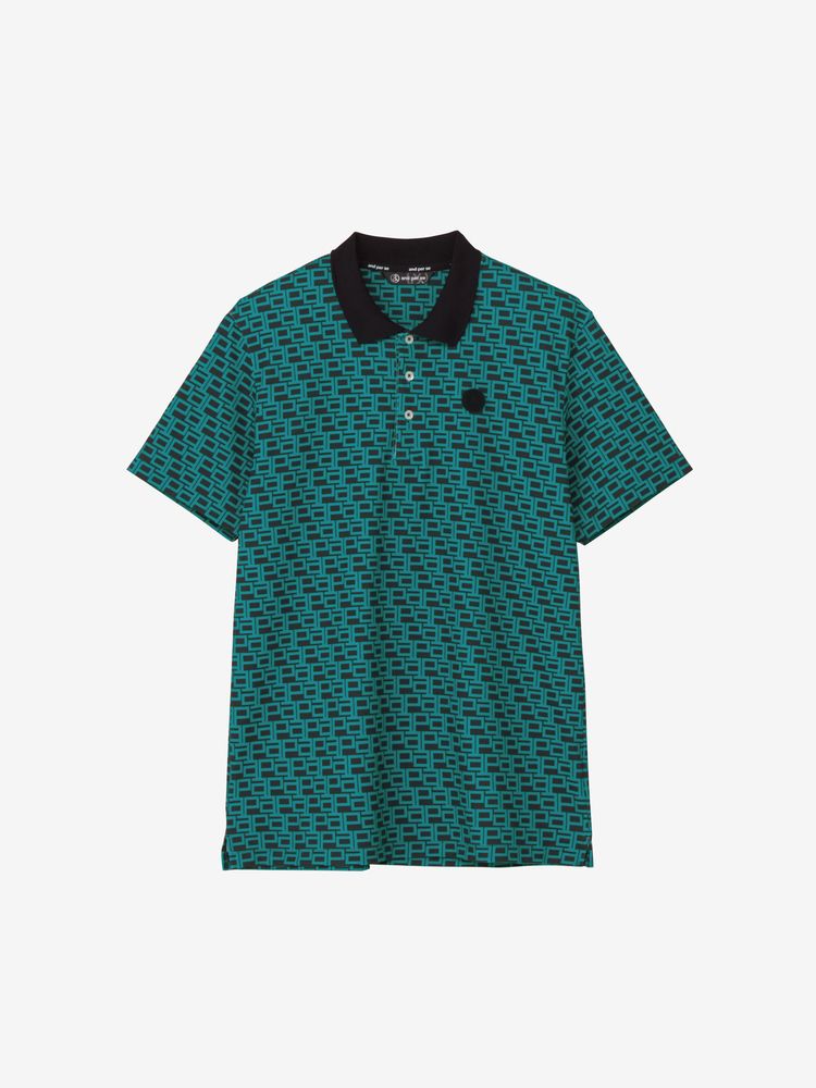 and per se(アンパスィ) ｜ミニリップルプリンテッド半袖シャツ・日本製（メンズ）