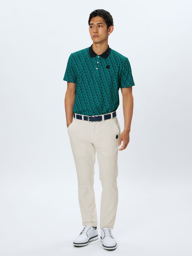 and per se(アンパスィ) ｜ミニリップルプリンテッド半袖シャツ・日本製（メンズ）