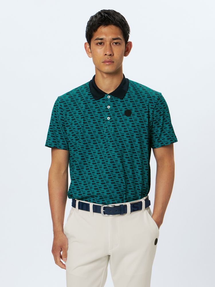 and per se(アンパスィ) ｜ミニリップルプリンテッド半袖シャツ・日本製（メンズ）