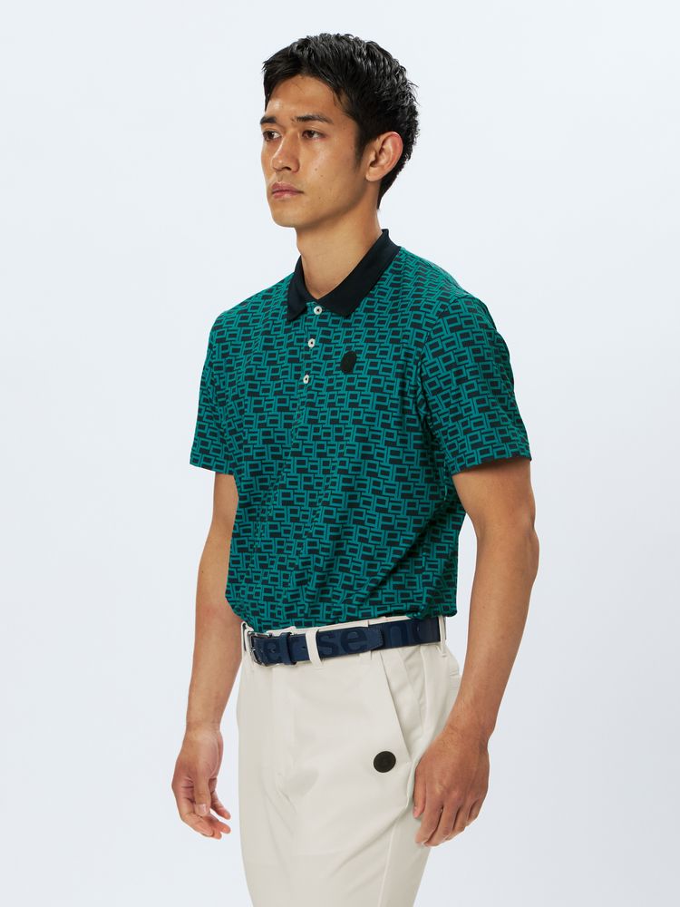 and per se(アンパスィ) ｜ミニリップルプリンテッド半袖シャツ・日本製（メンズ）