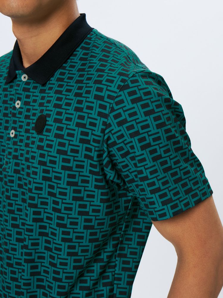 and per se(アンパスィ) ｜ミニリップルプリンテッド半袖シャツ・日本製（メンズ）