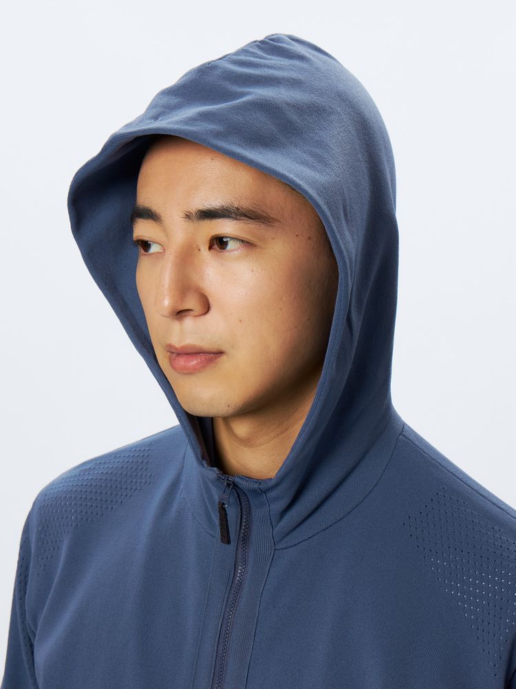 and per se(アンパスィ) ｜＆GOLF フレキシブライトニット フルジップフーディー（メンズ）