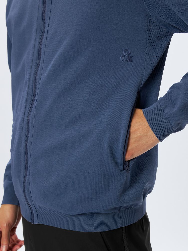 and per se(アンパスィ) ｜＆GOLF フレキシブライトニット フルジップフーディー（メンズ）