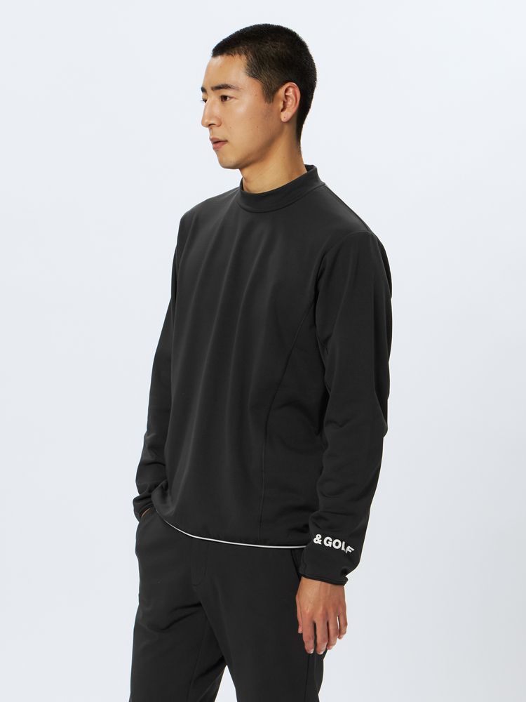 and per se(アンパスィ) ｜＆GOLF バックグリッドフリース モックネックシャツ（メンズ）