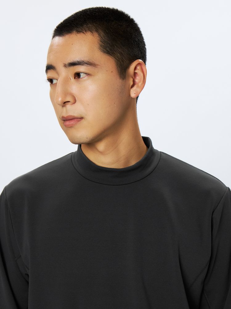 and per se(アンパスィ) ｜＆GOLF バックグリッドフリース モックネックシャツ（メンズ）