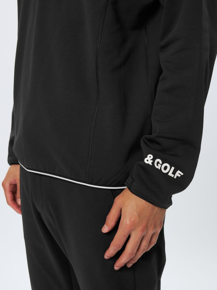 and per se(アンパスィ) ｜＆GOLF バックグリッドフリース モックネックシャツ（メンズ）