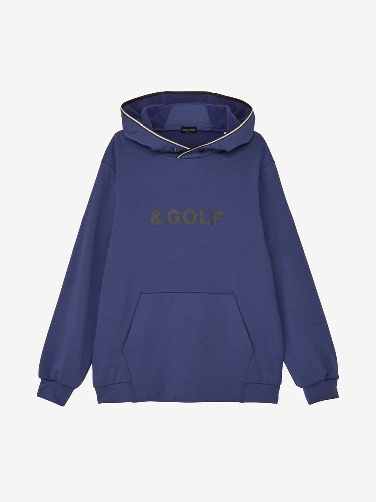 and per se & GOLF バックグリッドフリース プルパーカ Lサイズ 公式】＆GOLF バックグリッドフリース プルパーカ（メンズ