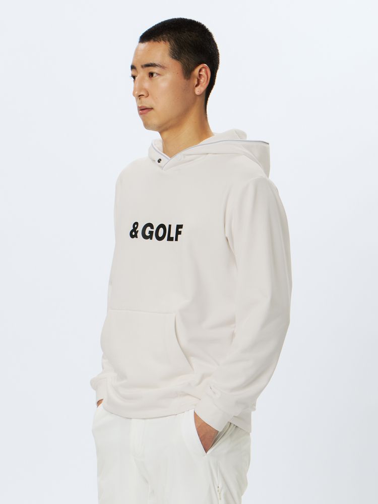 and per se(アンパスィ) ｜＆GOLF バックグリッドフリース プルパーカ（メンズ）