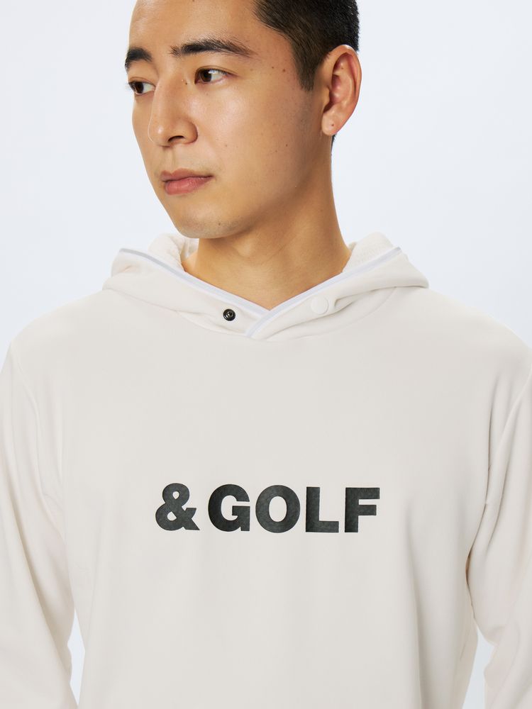 and per se(アンパスィ) ｜＆GOLF バックグリッドフリース プルパーカ（メンズ）