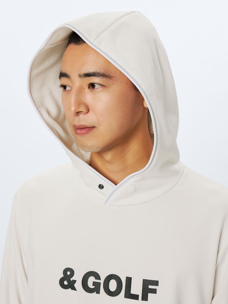 and per se(アンパスィ) ｜＆GOLF バックグリッドフリース プルパーカ（メンズ）