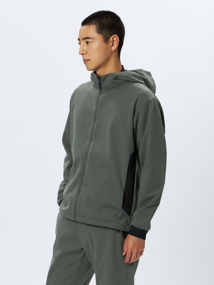 and per se(アンパスィ) ｜＆GOLF SGストレッチ3レイヤー フルジップパーカ（ユニセックス）