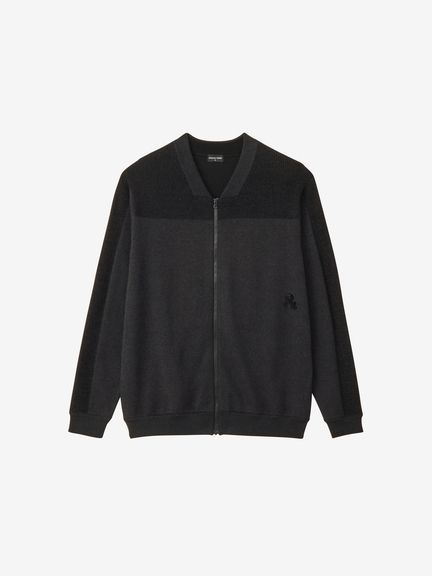 Golfickers ニット ブルゾン XL 公式】＆GOLF ウールxペーパーファイバーニットブルゾン（ユニ