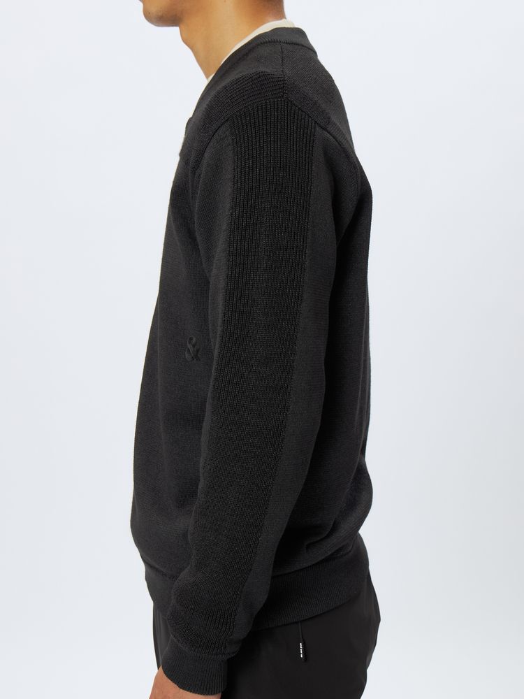 公式】＆GOLF ウールxペーパーファイバーニットブルゾン（ユニ