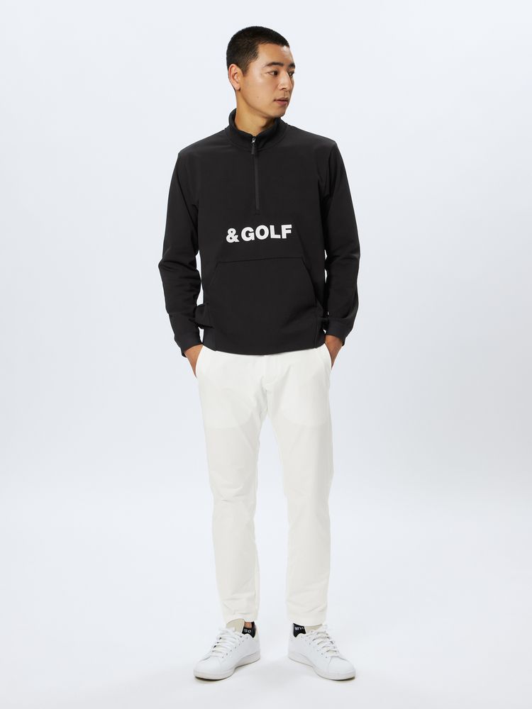 and per se(アンパスィ) ｜＆GOLF エアリーフレンチテリー ハーフジップシャツ（ユニセックス）