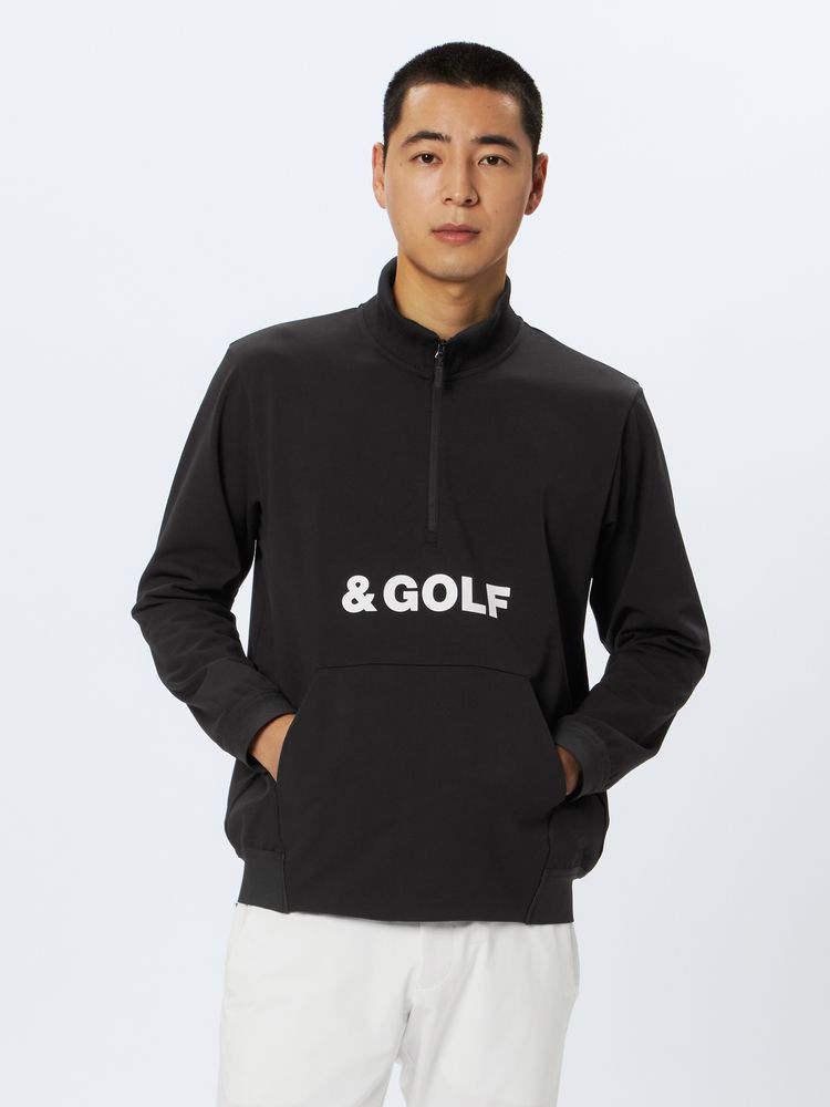 and per se(アンパスィ) ｜＆GOLF エアリーフレンチテリー ハーフジップシャツ（ユニセックス）