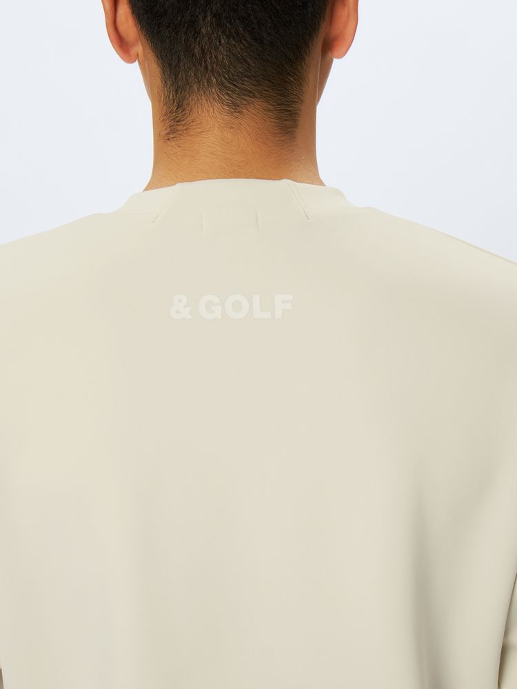 and per se(アンパスィ) ｜＆GOLF スペーサーニット クルーネックシャツ（ユニセックス）