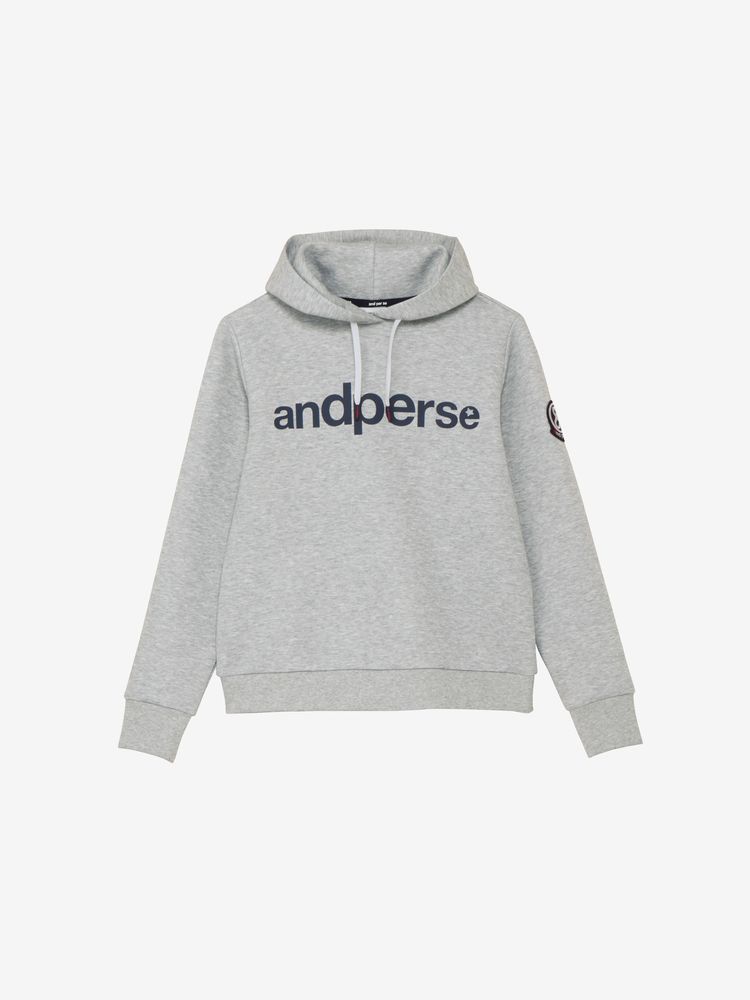 and per se(アンパスィ) ｜ショットスムーザースウェット長袖パーカー（レディース）