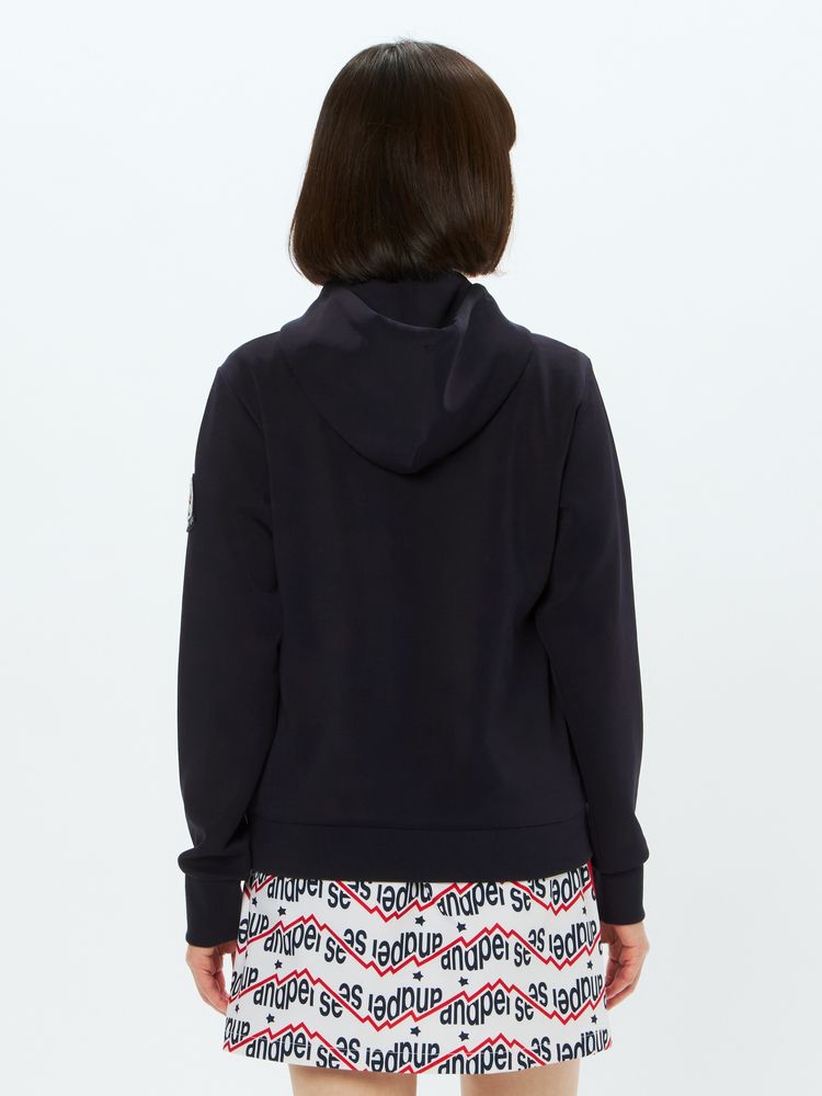 and per se(アンパスィ) ｜ショットスムーザースウェット長袖パーカー（レディース）