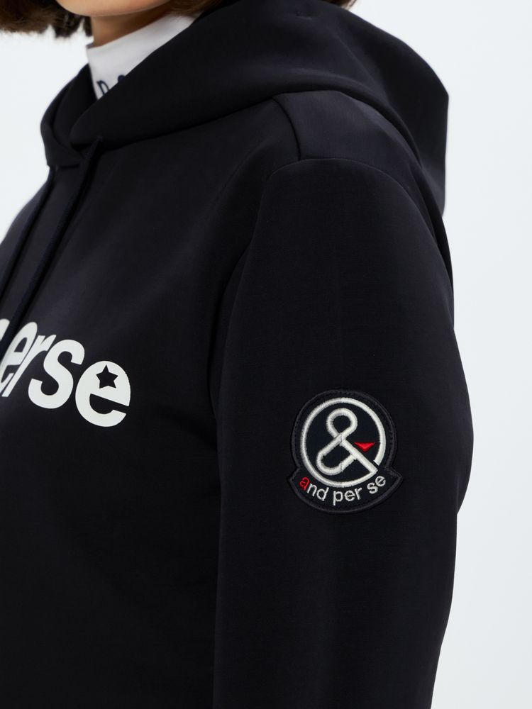 and per se(アンパスィ) ｜ショットスムーザースウェット長袖パーカー（レディース）