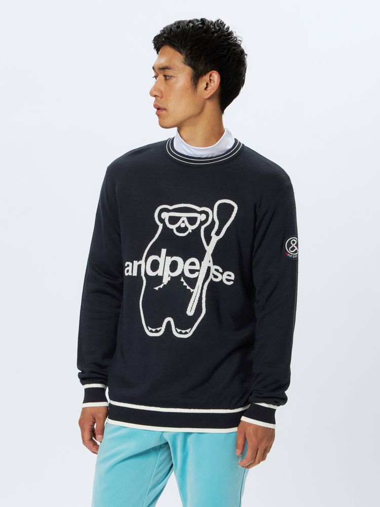 美品　Ｌサイズ アンパスィ and per se クルーネック セーター and per se 20％OFFセール！ アンパスィ ゴルフ 2023秋冬新作