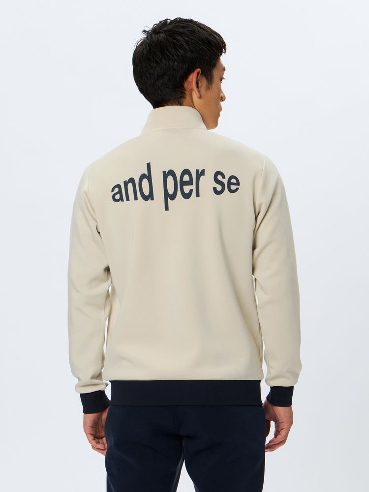 and per se(アンパスィ) ｜ショットスムーザースウェットブルゾン（メンズ）