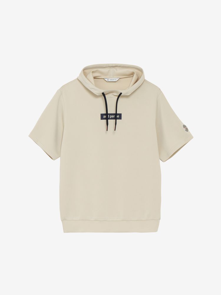 and per se(アンパスィ) ｜ショットスムーザースウェット半袖フーディーシャツ（メンズ）