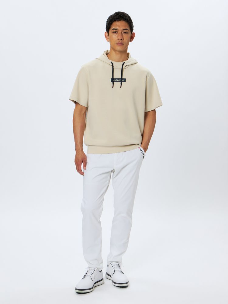 and per se(アンパスィ) ｜ショットスムーザースウェット半袖フーディーシャツ（メンズ）