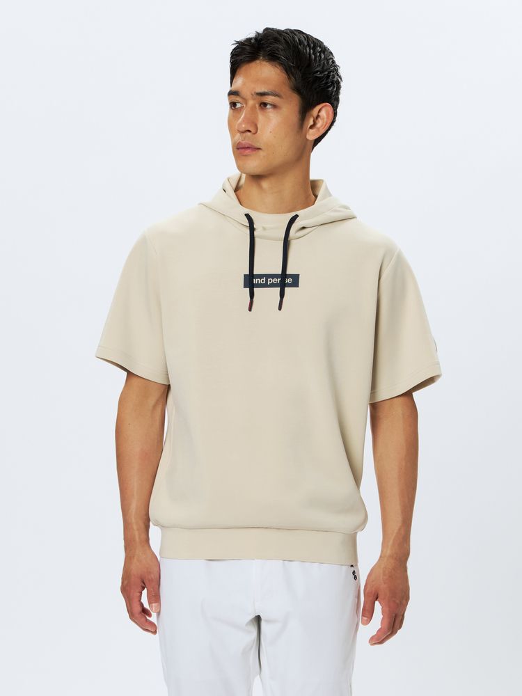and per se(アンパスィ) ｜ショットスムーザースウェット半袖フーディーシャツ（メンズ）