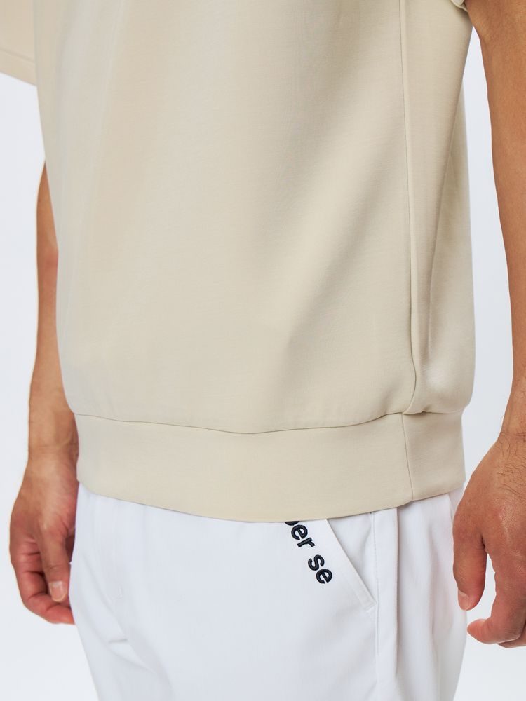 and per se(アンパスィ) ｜ショットスムーザースウェット半袖フーディーシャツ（メンズ）